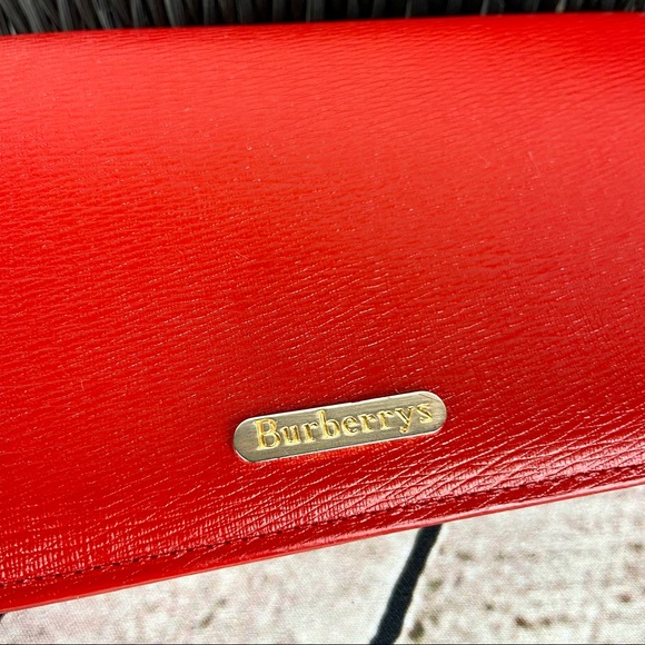 Burberry leather bifold wallet with inside Nova Check plaid cloth - Picture 3 of 16